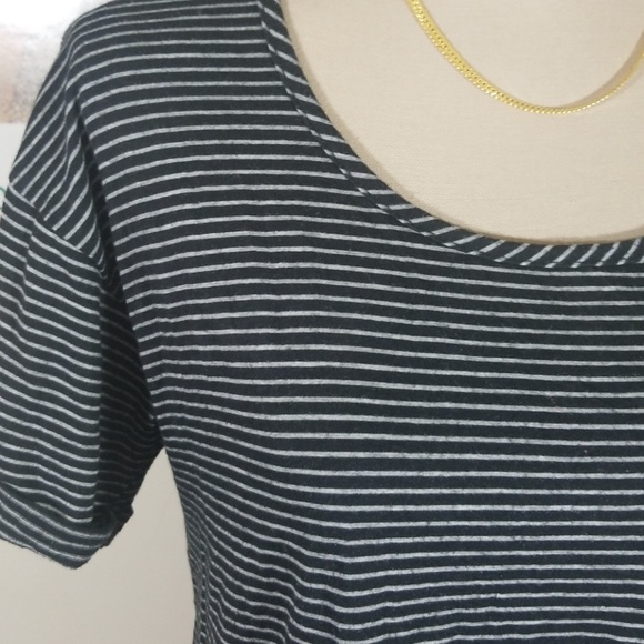 BOBEAU STRIPED SHORT SLEEVES TOP💥 - Picture 2 of 10